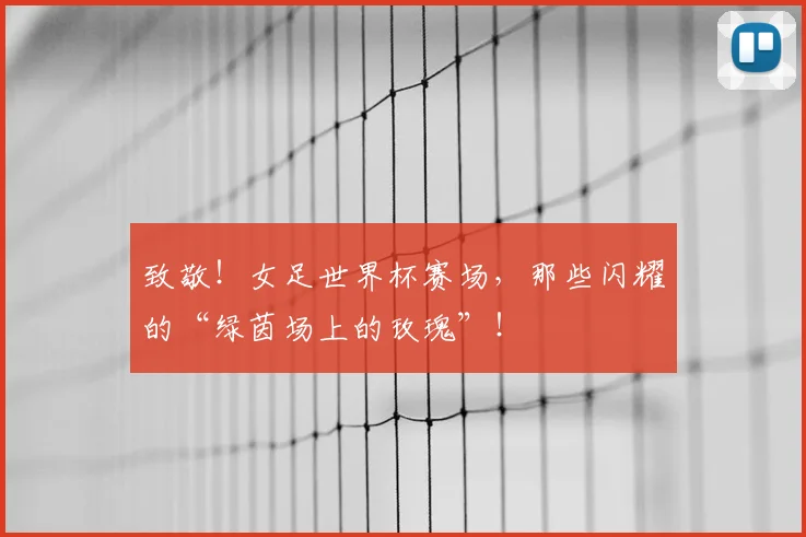 致敬！女足世界杯赛场，那些闪耀的“绿茵场上的玫瑰”！